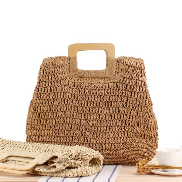 Large-capacity Portable Hollow Retro Straw Woven Bag