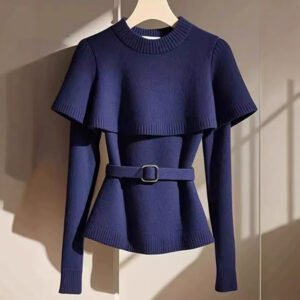 Women's Cape Knitted Sweater Design
