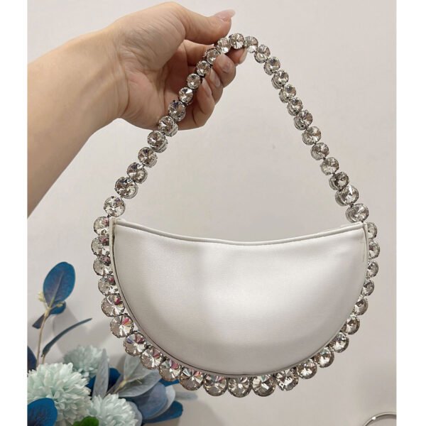 Women’s Rhinestone Shoulder Tote  – Stylish Sparkly Handbag for Party - Image 7