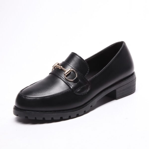 British Style Leather Platform Casual Shoes for Women – Comfortable Vintage Lace-up - Image 6