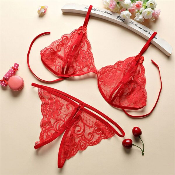 Women’s Three-Point Lingerie Set – Sexy Lace - Image 7