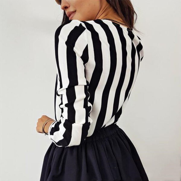 Women’s Autumn Office Blouse – Casual & Sexy Long Sleeve Top - Image 4