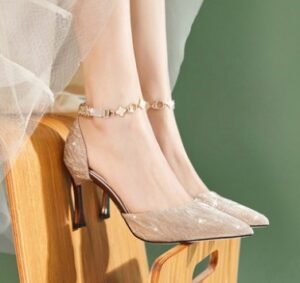 French Crystal Stiletto High Heels