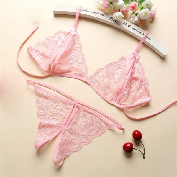Women’s Three-Point Lingerie Set – Sexy Lace - Image 3