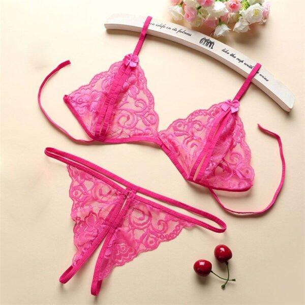 Women’s Three-Point Lingerie Set – Sexy Lace - Image 4