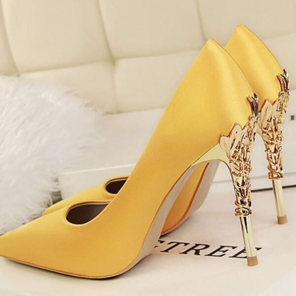 Elegant Bridesmaid Stiletto Wedding Shoes – Pointed Toe High Heels - Image 7