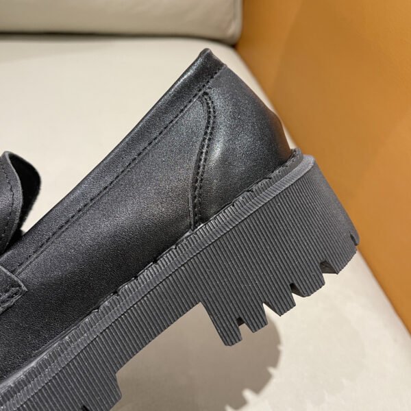 Women’s Matte Leather British Style Shoes – Thick Bottom - Image 5