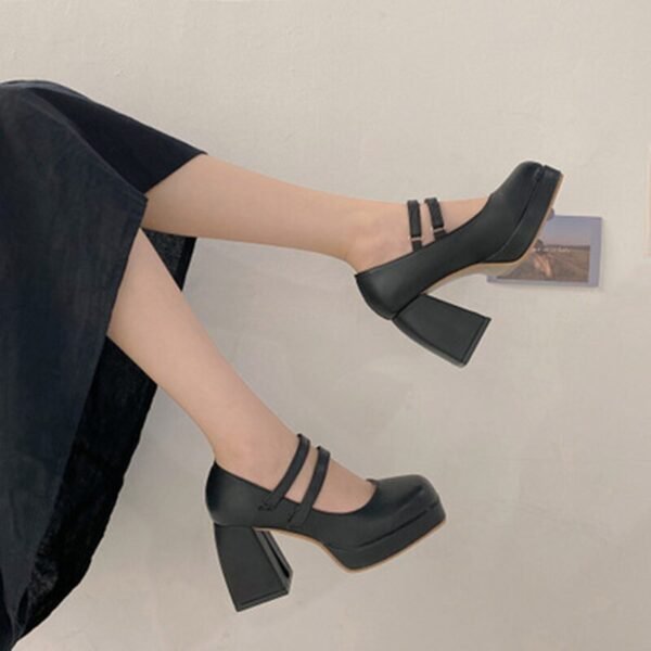 Women’s Thick-Heeled High Heel Shoes – Elegant, Comfortable, and Stylish Pumps - Image 2