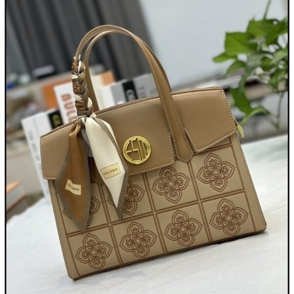 Embroidered Silk Scarf Crossbody Bag – Elegant New Women’s - Image 4