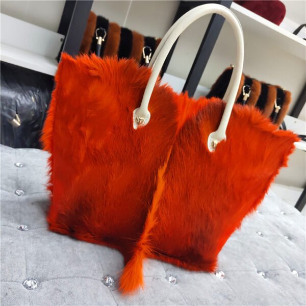 European & American Minimalist Cowhide Handle Handbag for Women - Image 5