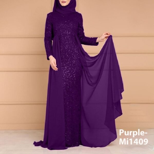 Women’s Sequin Slim-fit Long Sleeve Dress – Elegant Party - Image 4