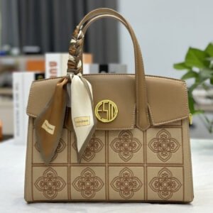 Embroidered Silk Scarf Crossbody Bag