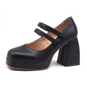 Thick-Heeled High Heel Shoes