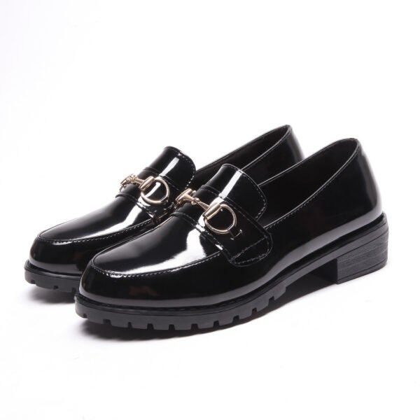 British Style Leather Platform Casual Shoes for Women – Comfortable Vintage Lace-up - Image 7
