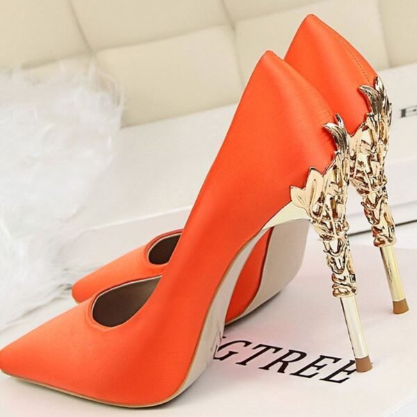 Elegant Bridesmaid Stiletto Wedding Shoes – Pointed Toe High Heels - Image 3