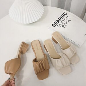 Square head high heels