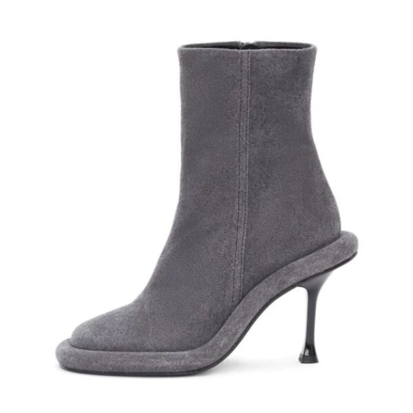 Cowboy Round Toe High Heels Boots - Image 3