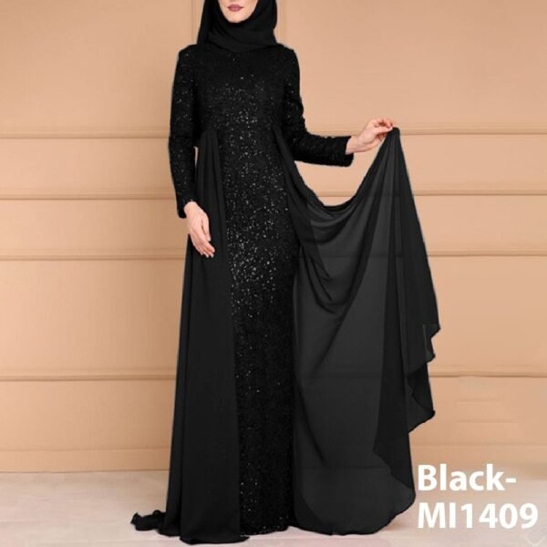 Women’s Sequin Slim-fit Long Sleeve Dress – Elegant Party - Image 6