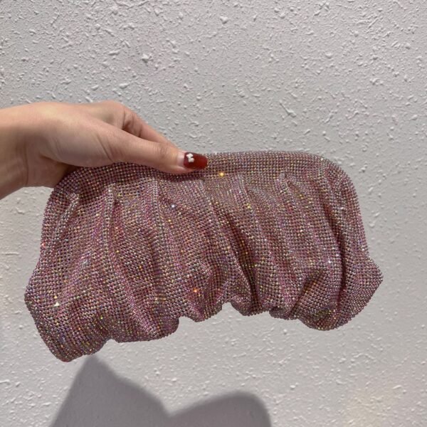 Women’s Glitter Diamond Handbag – Sparkling Evening Clutch Purse - Image 3
