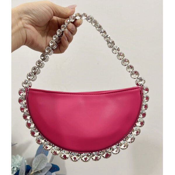 Women’s Rhinestone Shoulder Tote  – Stylish Sparkly Handbag for Party - Image 6