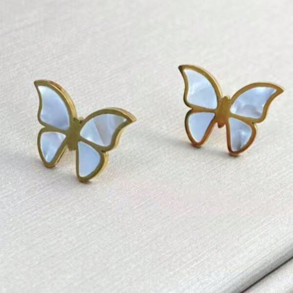 Lxalry 18K Gold Plated Butterfly Jewelry Set – 4PCS Necklace, Earrings, Bracelet & Ring - Image 8