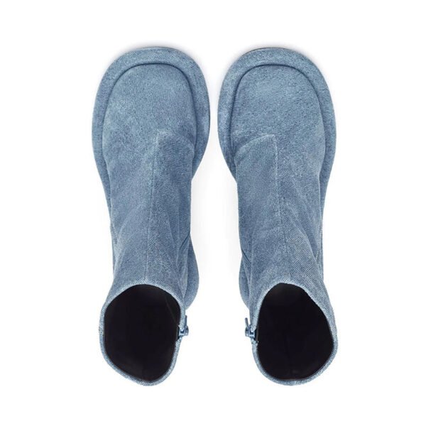 Cowboy Round Toe High Heels Boots - Image 7