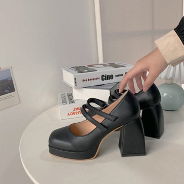 Women’s Thick-Heeled High Heel Shoes – Elegant, Comfortable, and Stylish Pumps - Image 3