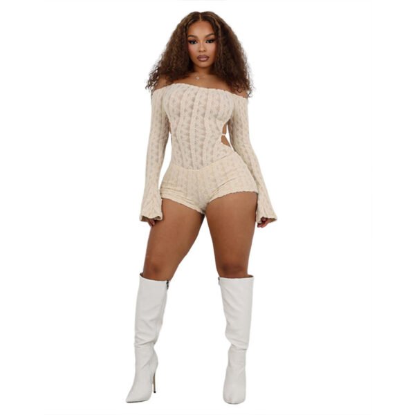 Women’s Strapless Long Sleeve High Waist Jumpsuit – Sexy Slim Fit - Image 7