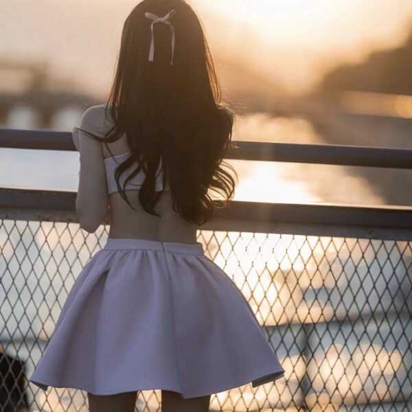 Sweet Fashion Love Design Sling Dress - Image 4