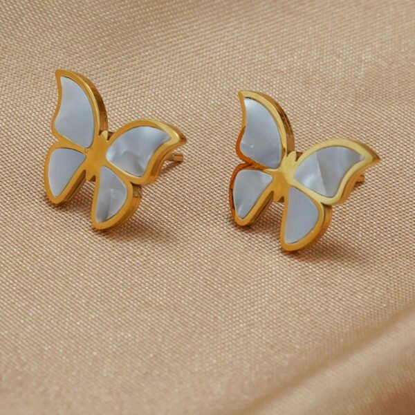 Lxalry 18K Gold Plated Butterfly Jewelry Set – 4PCS Necklace, Earrings, Bracelet & Ring - Image 6