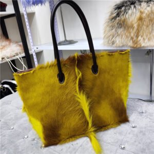 Cowhide Handle Handbag