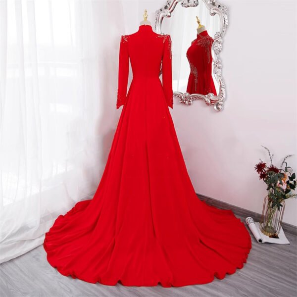 Elegant Long Sleeve Formal Evening Party Dress – Women’s Luxury Gown - Image 3