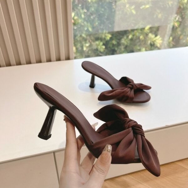 Women's Fashion Bowknot Stiletto Heel Sandals - Image 6