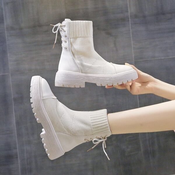 Fashion Martin Boots Women Mid Tube - Image 2