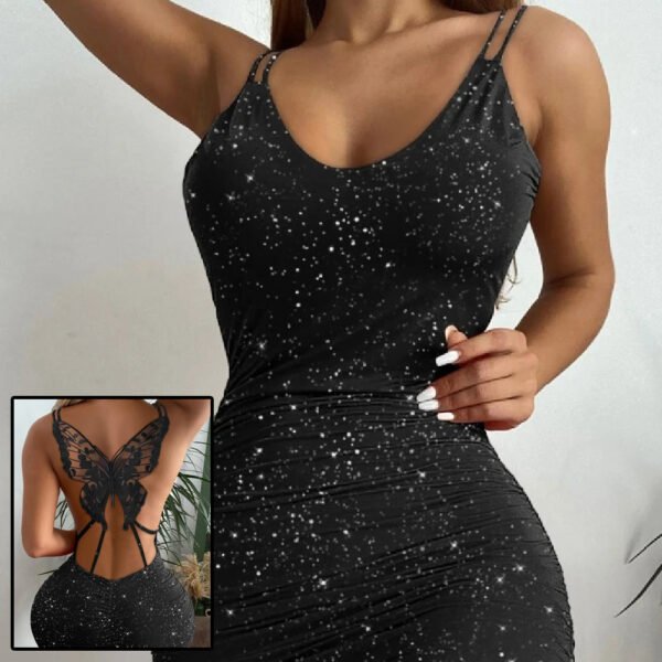 Hollow Out Butterfly Dress