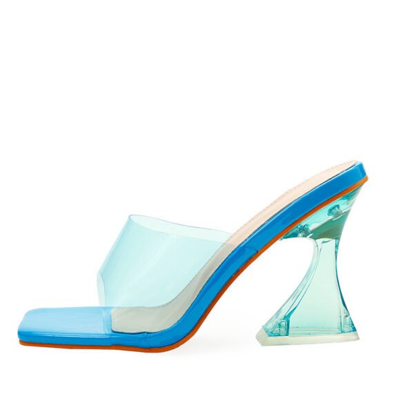 Women’s Wine Cup Heel Slippers – Elegant High Heel Party Sandals - Image 8