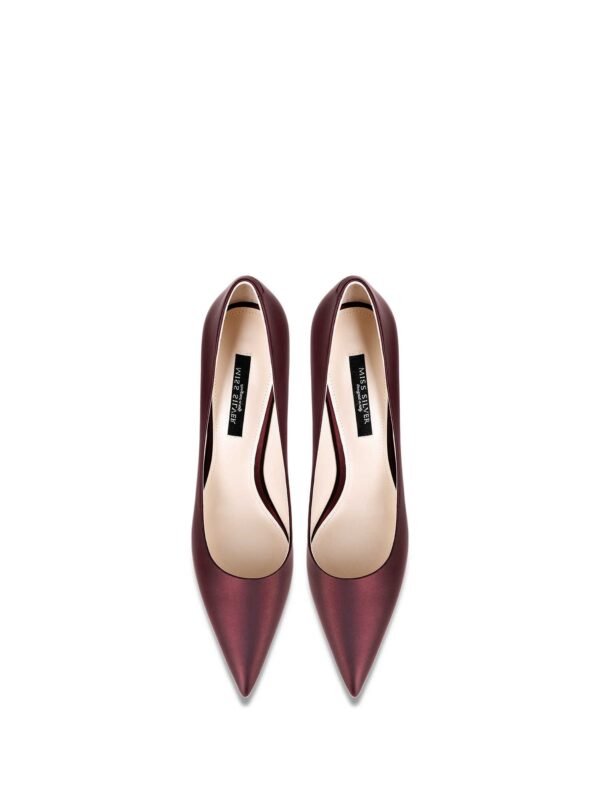 Pointed High Heels Women's Stiletto Heel Leather Pumps - Image 2