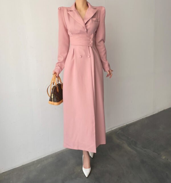 Women’s Fashion Long Suit Dress – Elegant Office & Formal Wear - Image 2