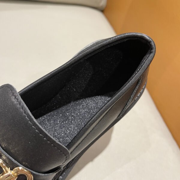 Women’s Matte Leather British Style Shoes – Thick Bottom - Image 8