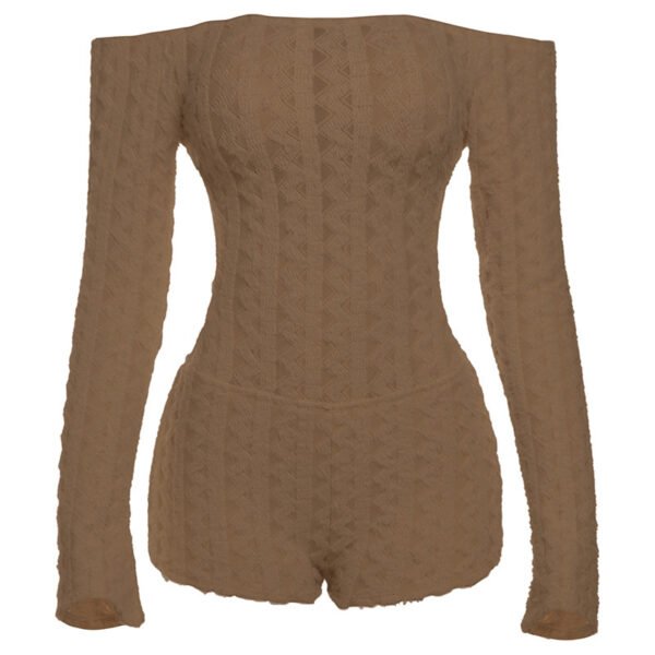Women’s Strapless Long Sleeve High Waist Jumpsuit – Sexy Slim Fit - Image 3