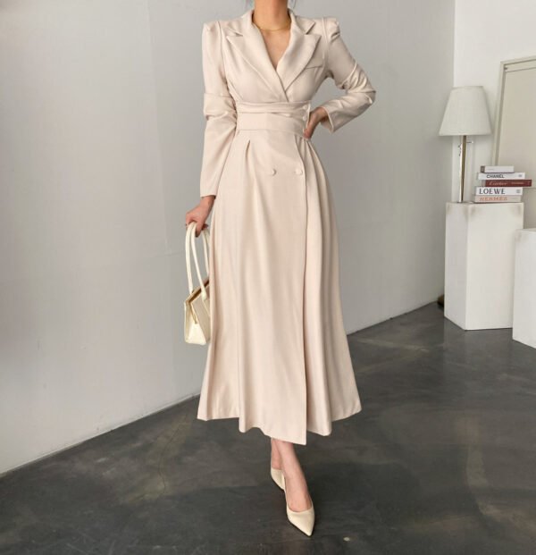 Women’s Fashion Long Suit Dress – Elegant Office & Formal Wear - Image 3