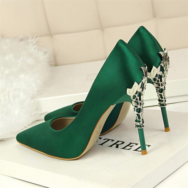 Elegant Pointy Silver High Heels – Women’s Stiletto Party Shoes - Image 4