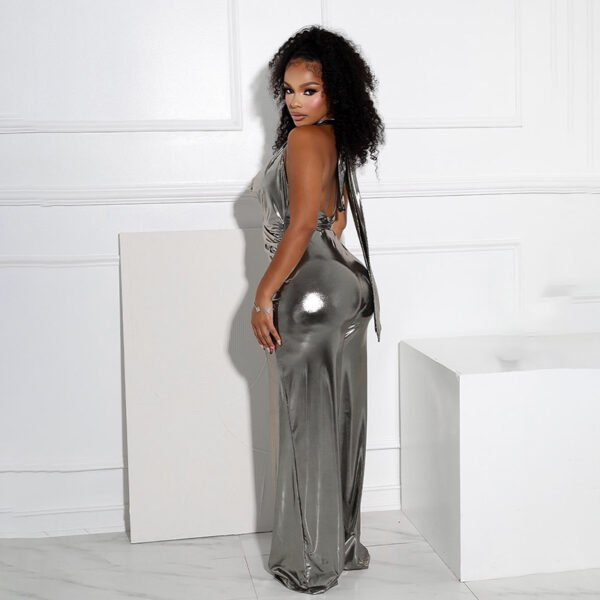Women’s Sequin Halter Jumpsuit – Sparkly Party & Evening Wear - Image 3
