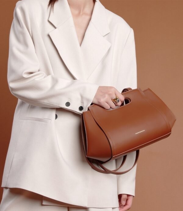 Cowhide Bag – Versatile Women's Underarm Shoulder Handbag - Image 8