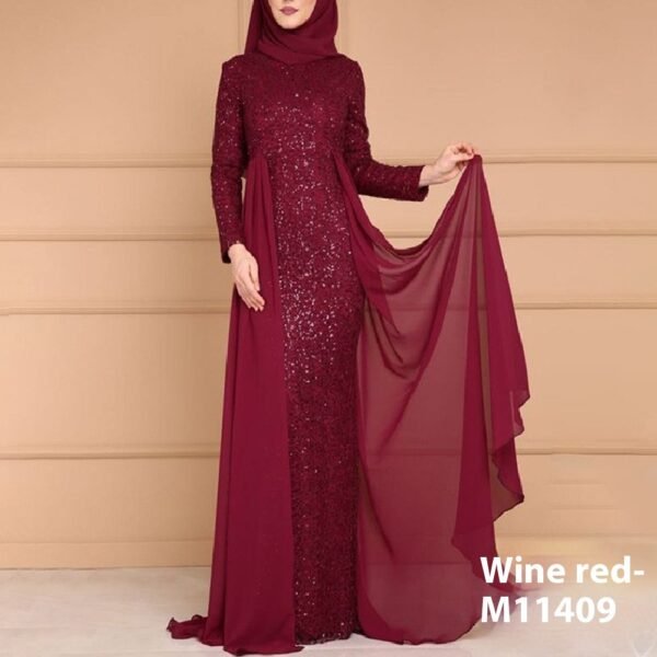 Women’s Sequin Slim-fit Long Sleeve Dress – Elegant Party - Image 3