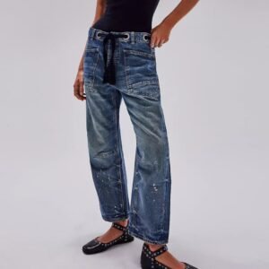 Splash-Ink Jeans for Women