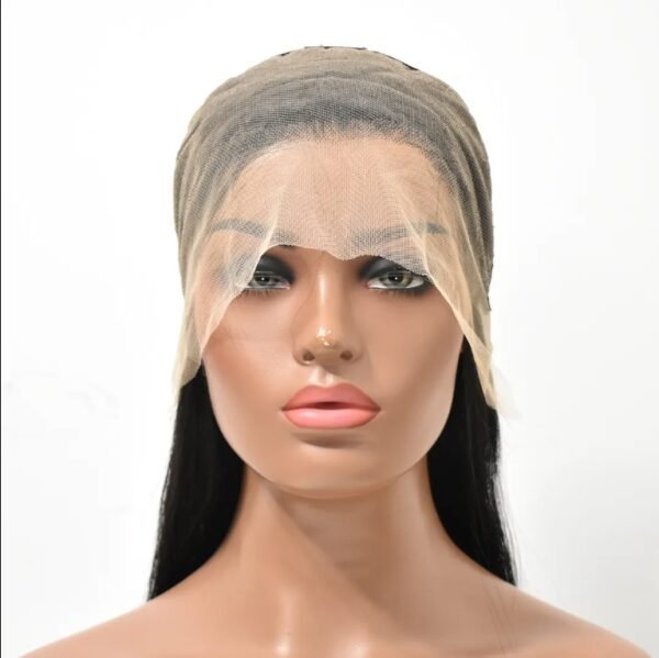 High-Quality Human Hair Straight Clear Lace Front Wig – Natural Look, - Image 4