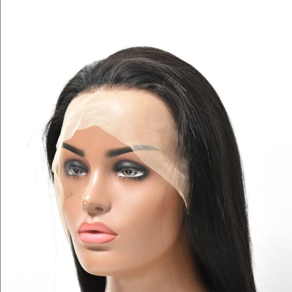 High-Quality Human Hair Straight Clear Lace Front Wig – Natural Look, - Image 2