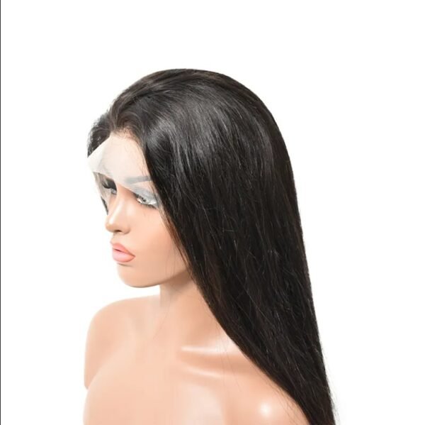High-Quality Human Hair Straight Clear Lace Front Wig – Natural Look, - Image 5