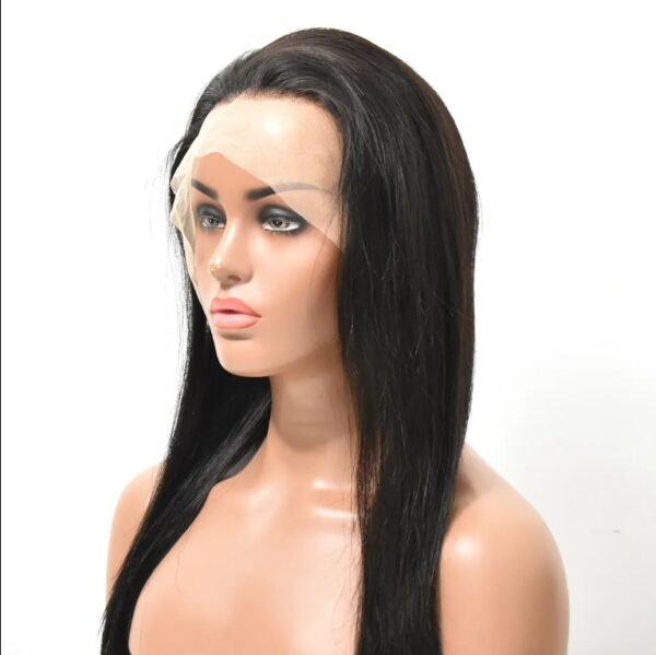 High-Quality Human Hair Straight Clear Lace Front Wig – Natural Look, - Image 7
